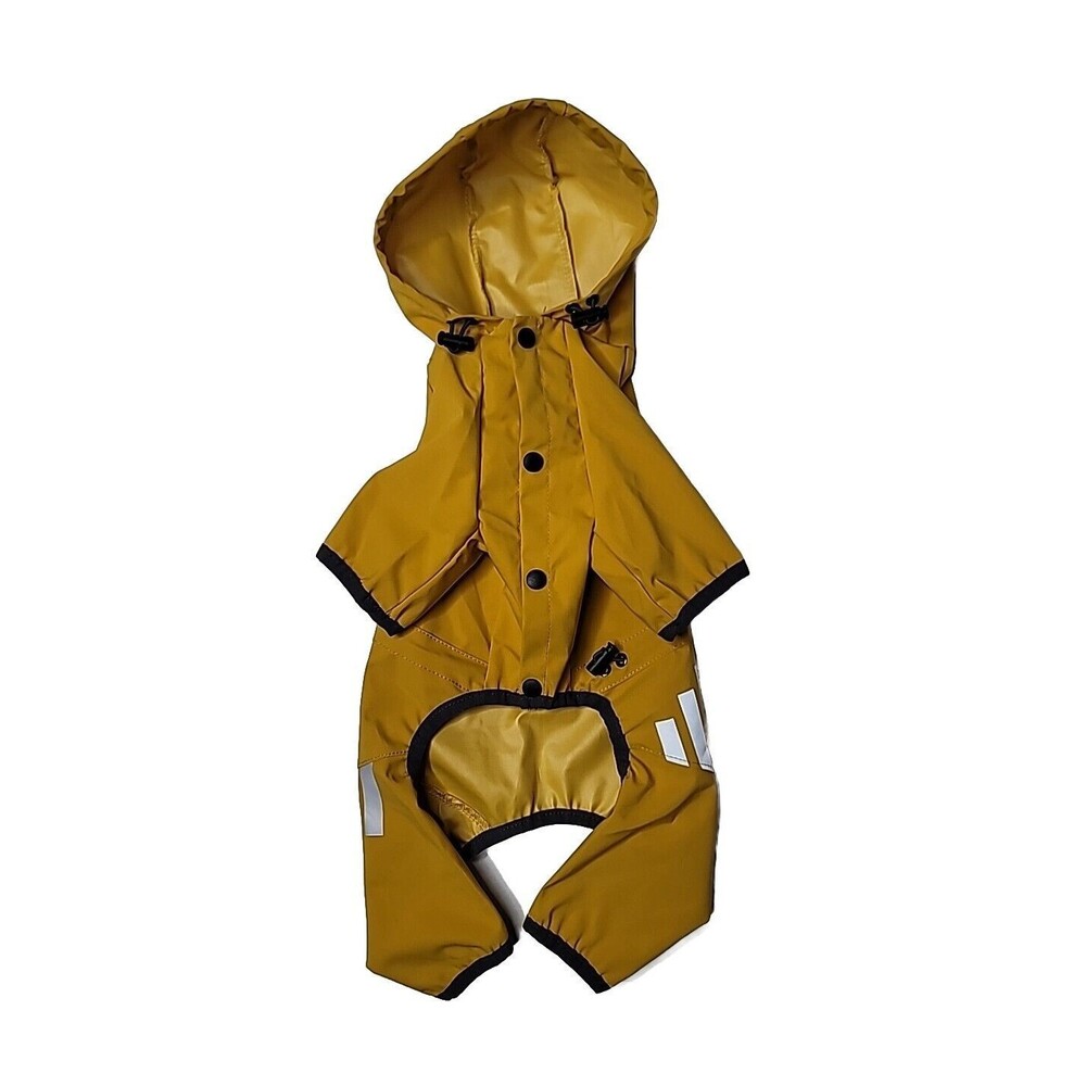 Waterproof Dog Raincoat Reflective Rain Wear For Small Pet Outerwear - Picture 4 of 4